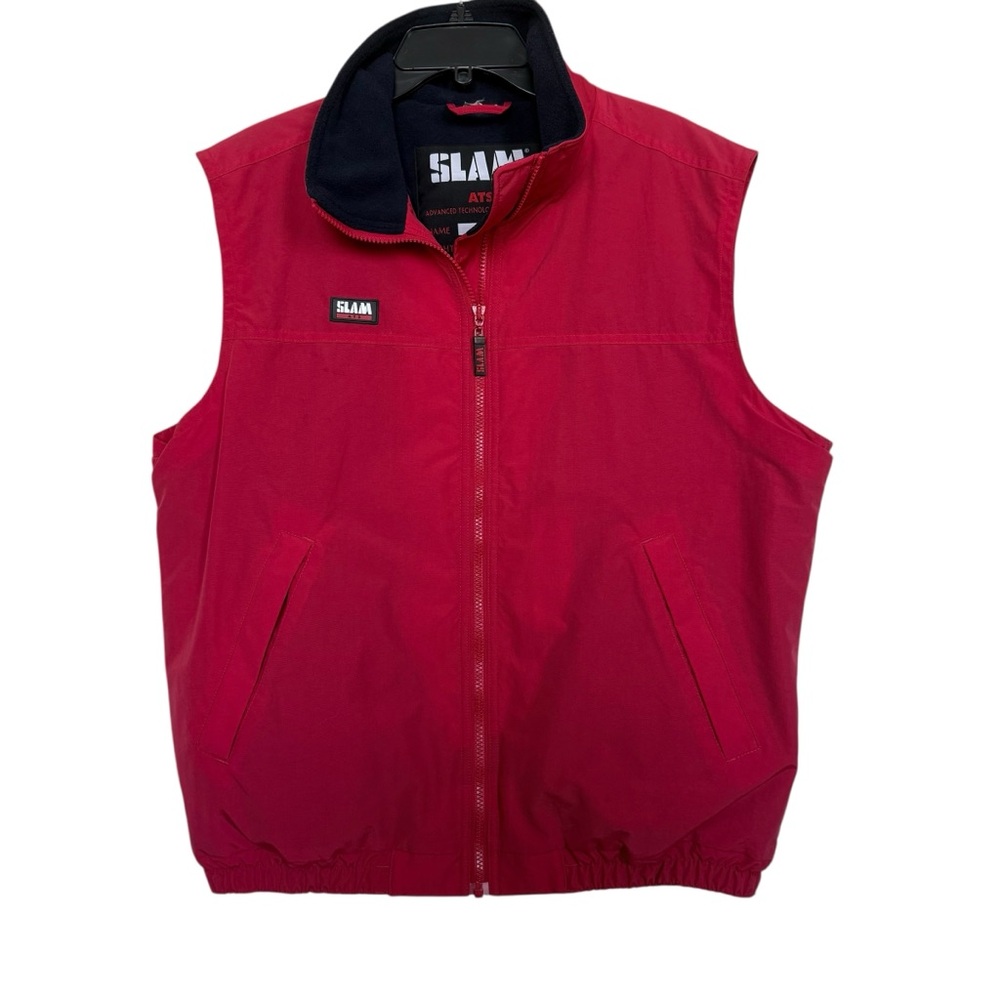 Slam ATS Men’s Sz L Water Resistant Sailing Yacht Vest Nautical Fleece Lined